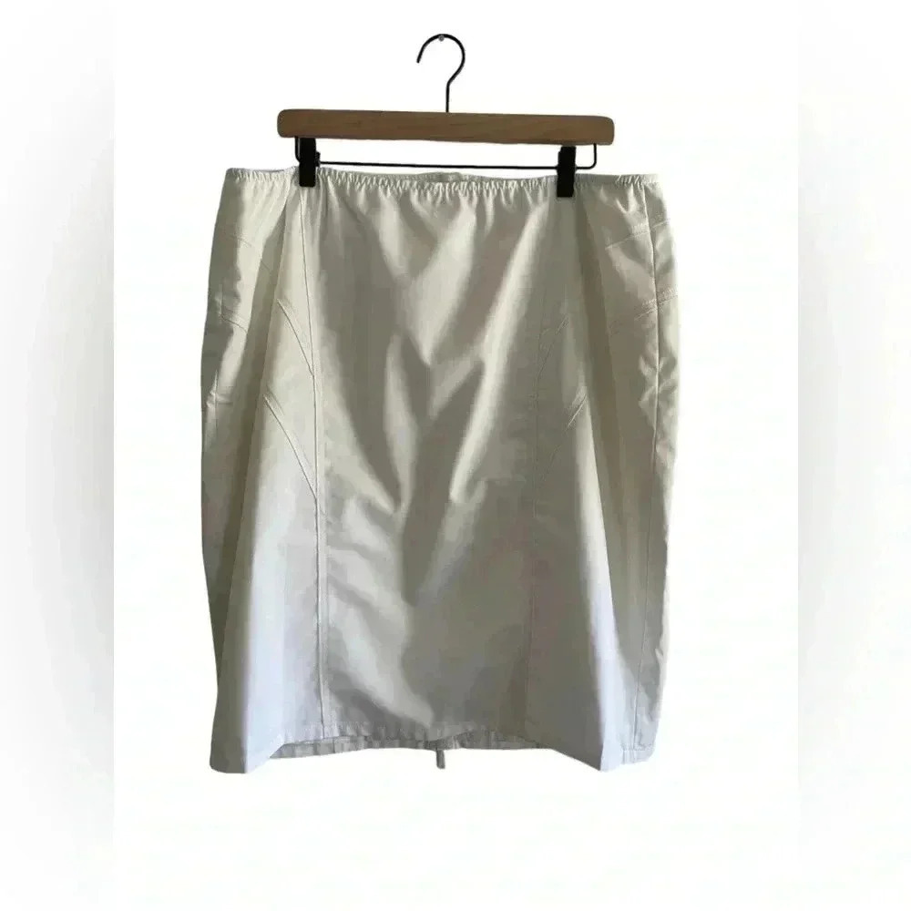 Lafayette 148 Cream Midi Skirt
